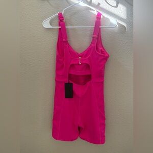 Bright Pink Athletic One-Piece Swim Suit